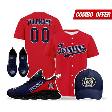 Custom Red And Blue Jersey Maxsoul Shoes And Hat Combo Offer Personalized,ZH-24020085